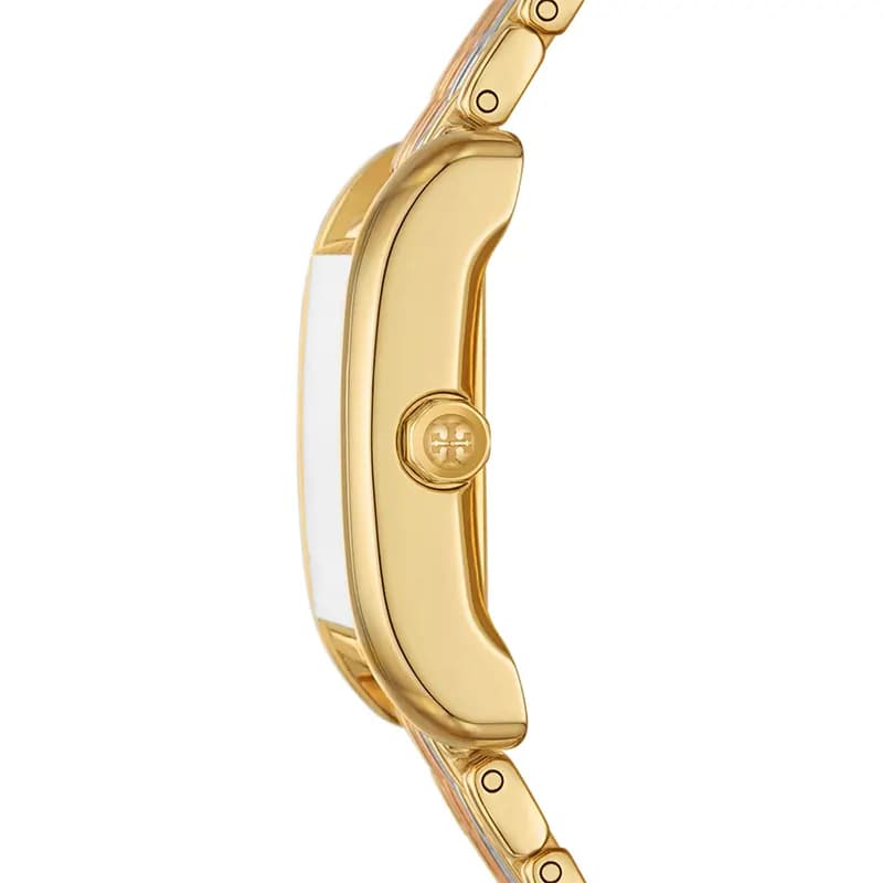 Tory Burch Eleanor White Dial Tri-Tone Ladies Watch | TBW1078