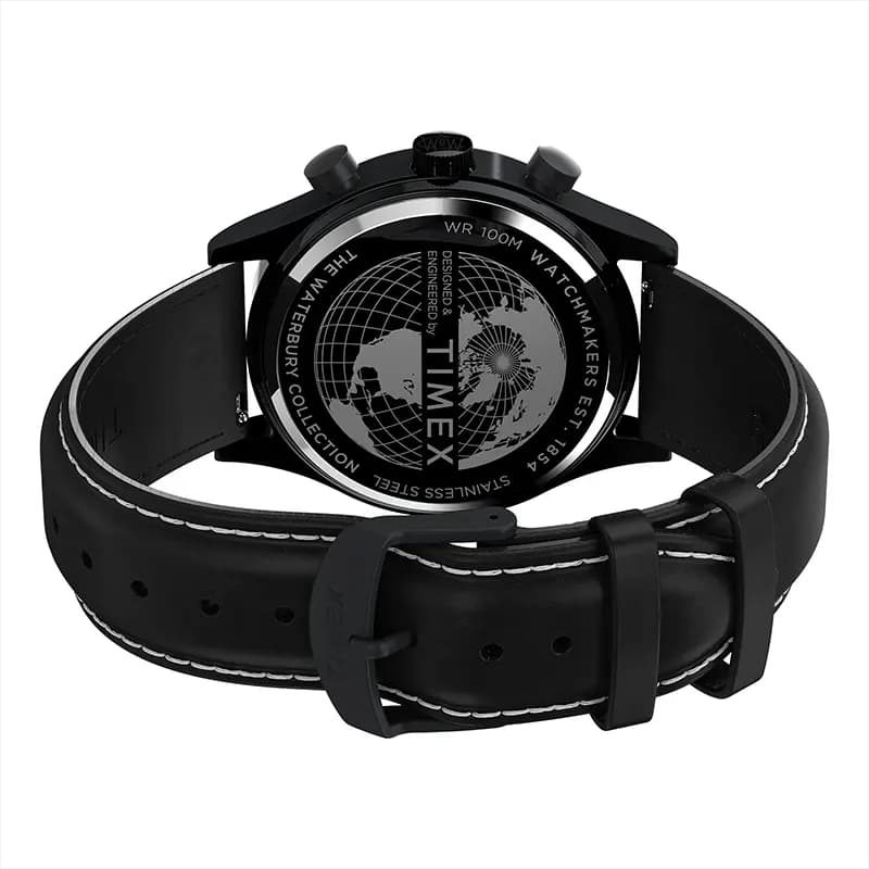 Timex Waterbury Traditional Fly Back Black Dial Men's Watch | TW2W48000