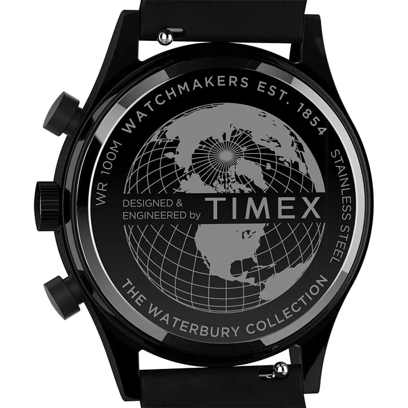 Timex Waterbury Traditional Fly Back Black Dial Men's Watch | TW2W48000