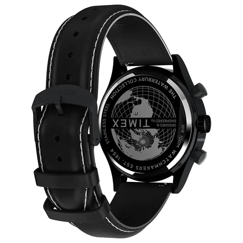 Timex Waterbury Traditional Fly Back Black Dial Men's Watch | TW2W48000