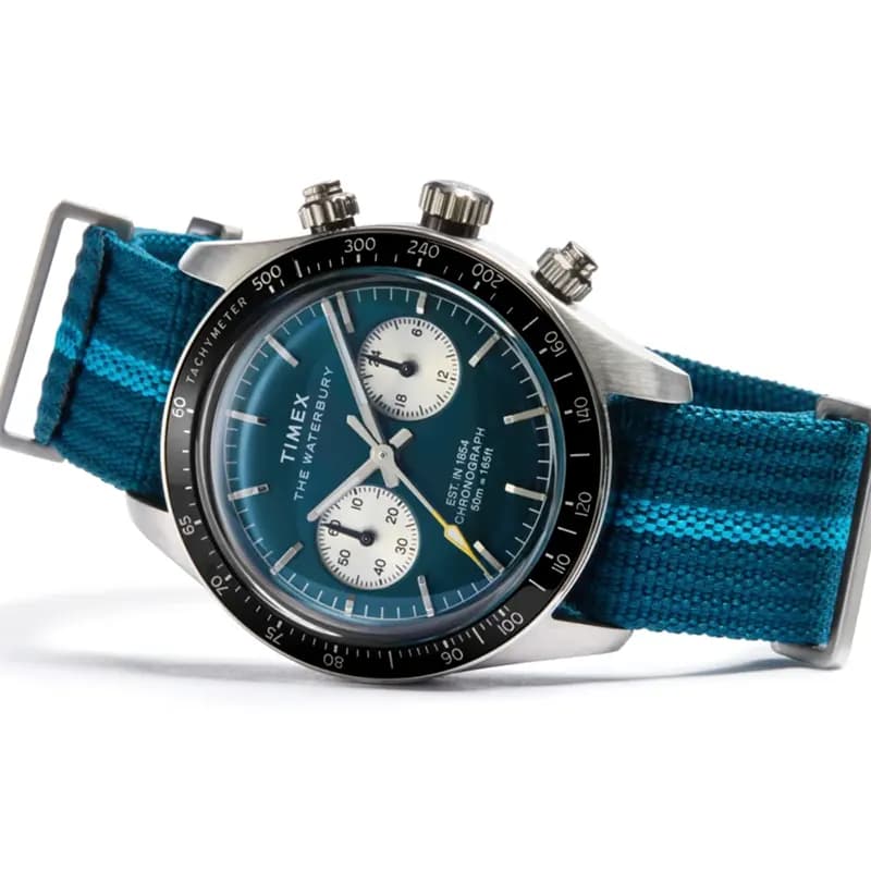 Timex Waterbury Heritage Chronograph Blue Dial Men's Watch | TW2Y39000