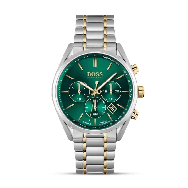 Hugo Boss Champion Chronograph Green Dial Men's Watch | 1513878