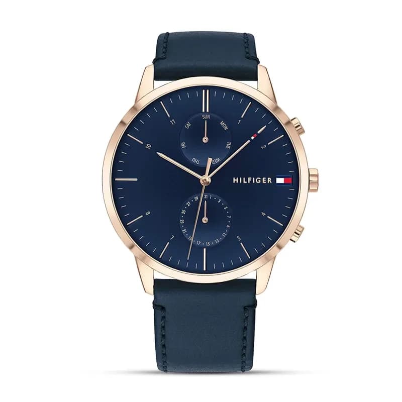 Tommy Hilfiger Hunter Chronograph Blue Dial Men's Watch | 1710405