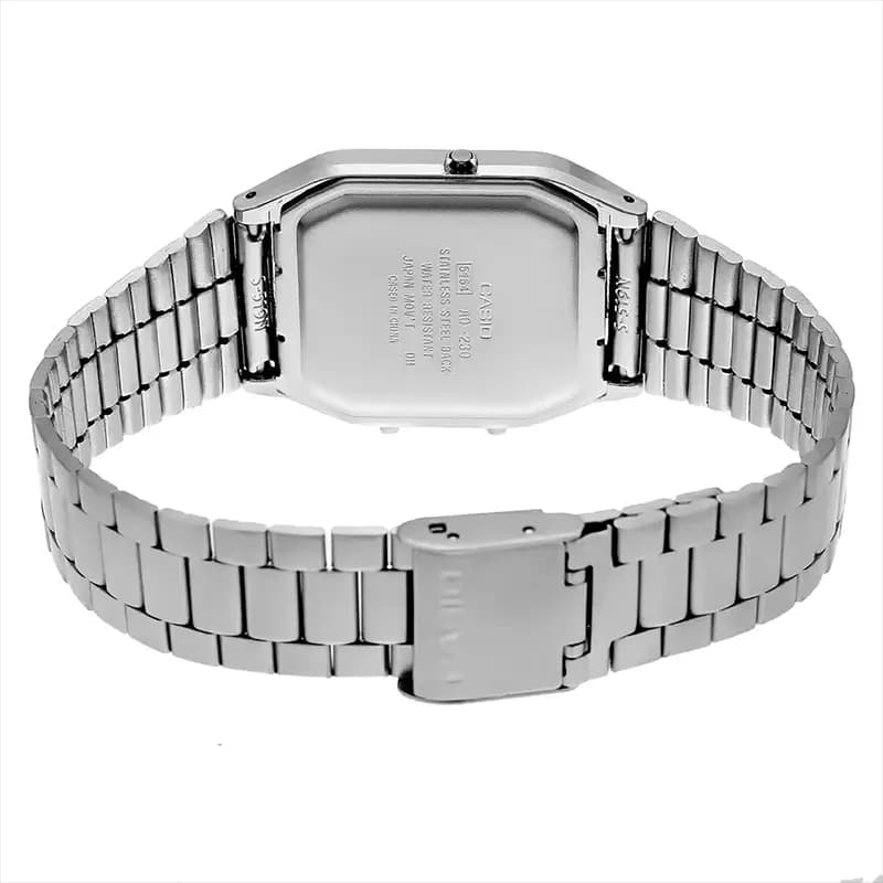 Casio Vintage AQ-230A-2A1MQYDF Dual Time Ice Blue Dial Watch secondary view