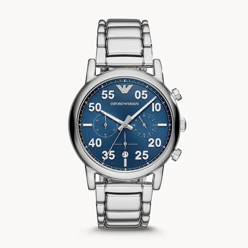 Emporio Armani Luigi Chronograph Blue Dial Men's Watch | AR11132