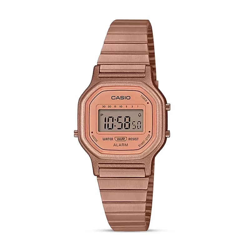 Casio Vintage Retro Rose Gold-tone Ladies Watch | LA-11WR-5A