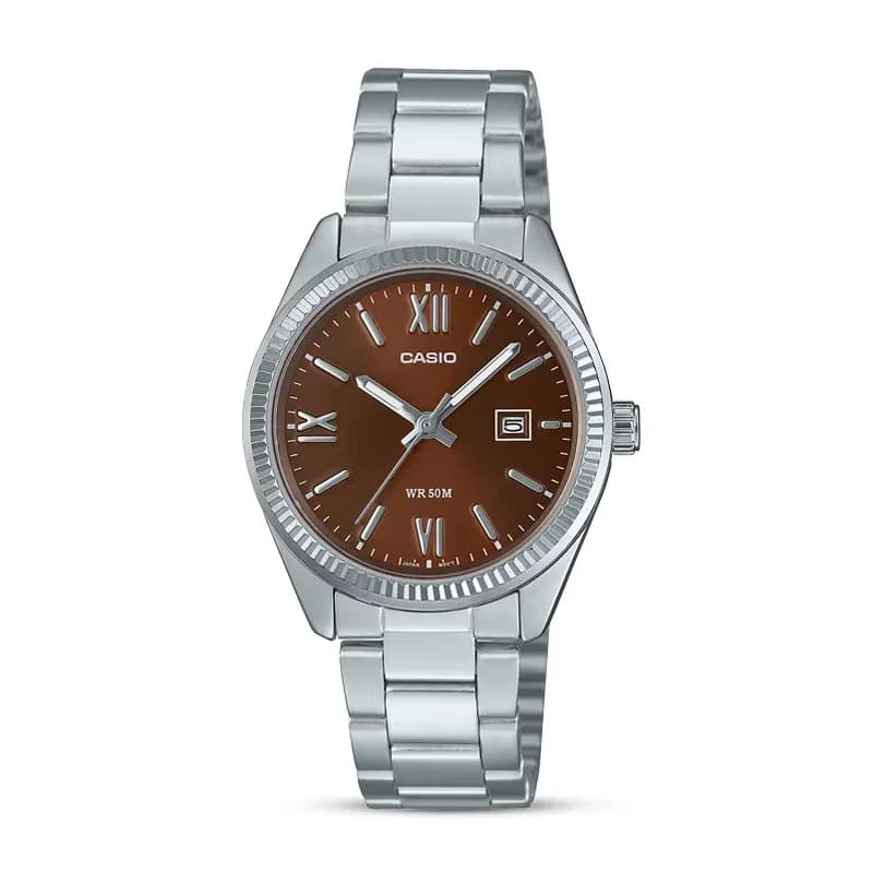 Casio Enticer Brown Dial Ladies Watch | LTP-1302DD-5AV