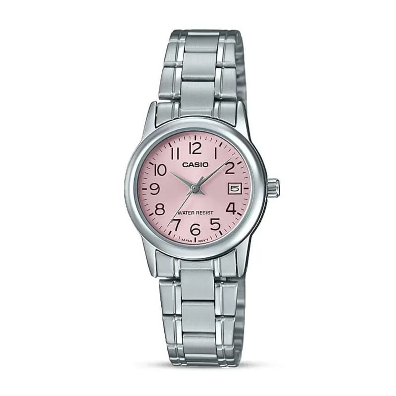 Casio Enticer LTP-V002D-4B Pink Dial Ladies Watch
