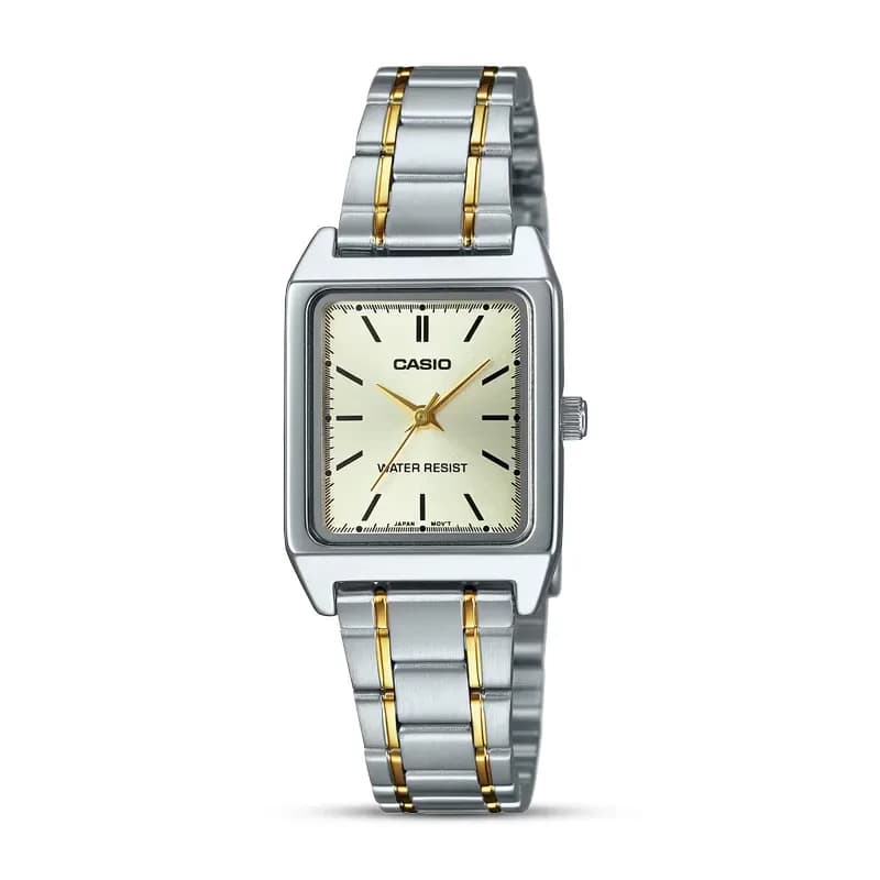 Casio Enticer LTP-V007SG-9E Champagne Dial Two-tone Ladies Watch