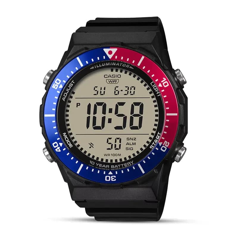 Casio Youth Sports Pepsi Bezel 10 Years Battery Men's Watch | AE-1700H-1A2V
