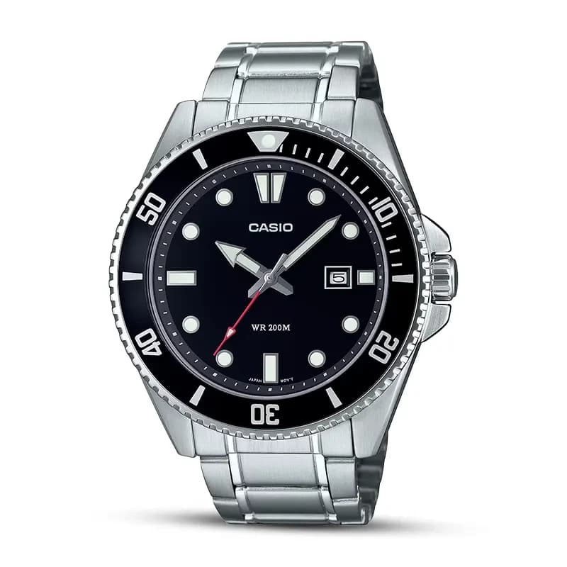 Casio Duro Diver's 200M Black Dial Men's Watch | MDV-107D-1A1