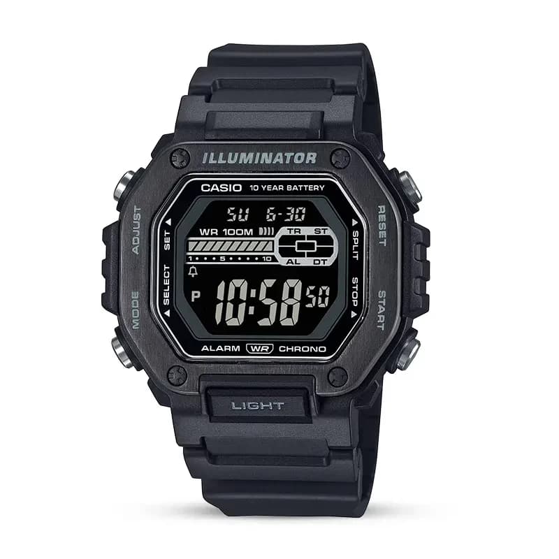 Casio Sports Youth Digital Black Resin Strap Men's Watch | MWD-110HB-1BV