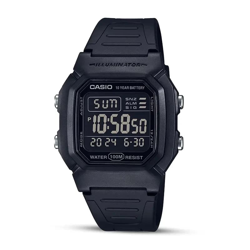 Casio Youth Dual time 10-Year Battery Life Men's Watch | W-800H-1BV