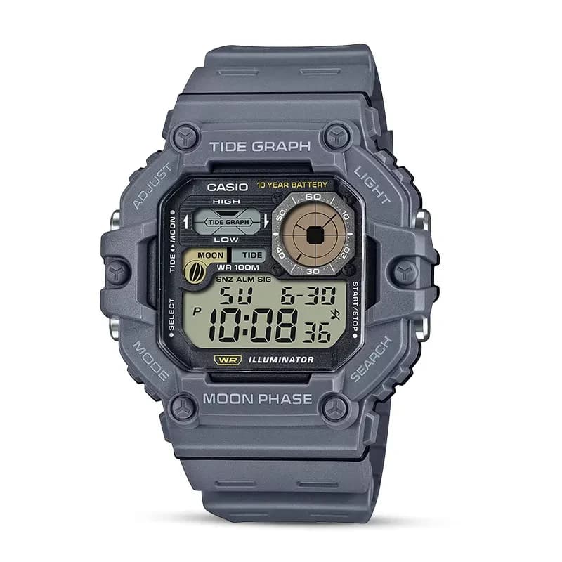 Casio Youth WS-1700H-8AV Moon Data 10-Year Battery Life Men's Watch