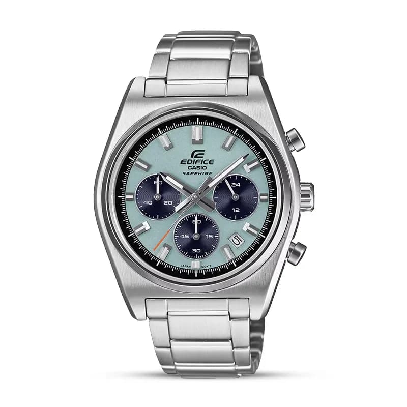 Casio Edifice Motorsports Chronograph Blue Panda Dial Men's Watch | EFB-730D-2BV