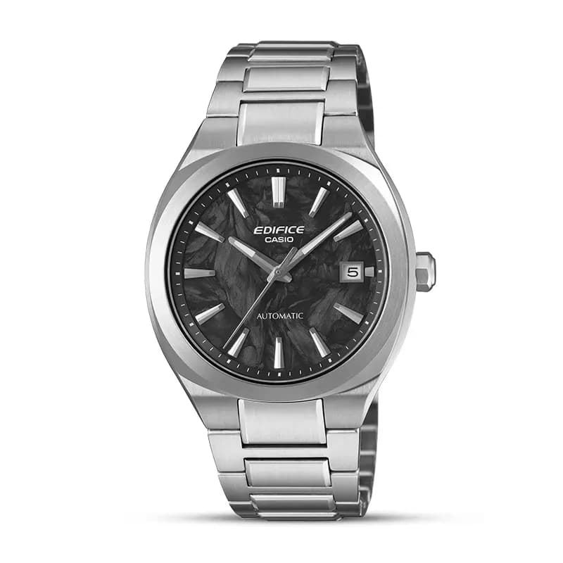 Casio Edifice Automatic Forged Carbon Black Dial Men's Watch | EFK-200CD-1A
