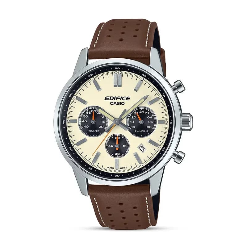 Casio Edifice Chronograph Cream Dial Men's Watch | EFR-575L-7A