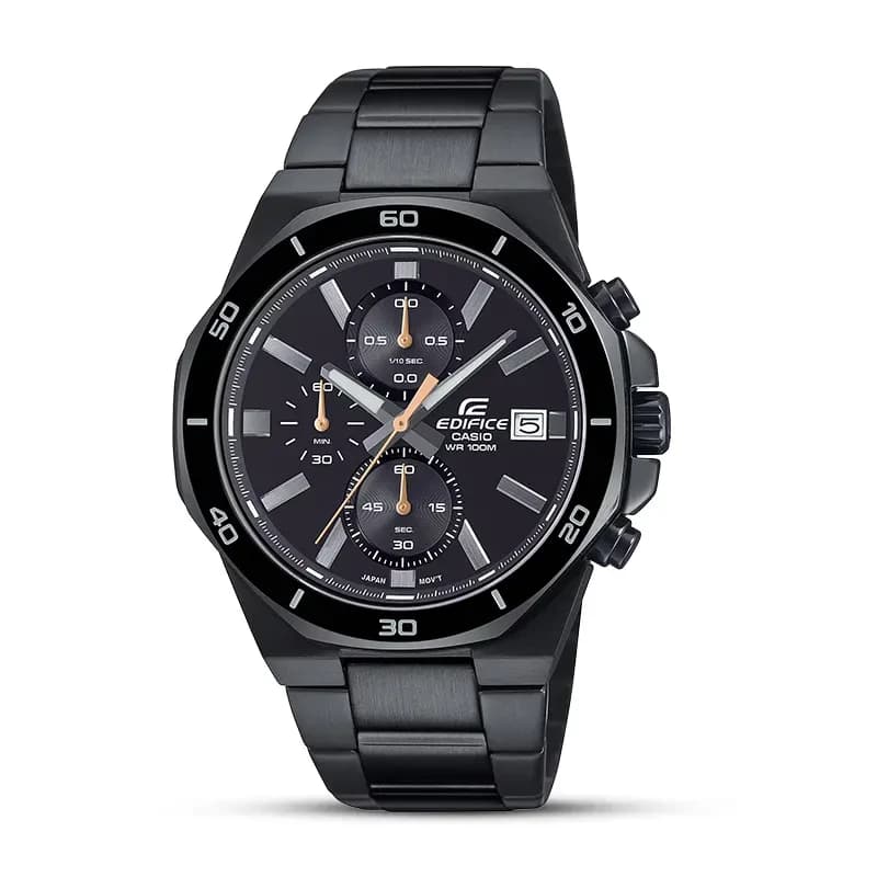 Casio Edifice Standard Chronograph Black Dial Men's Watch | EFV-640DC-1AV