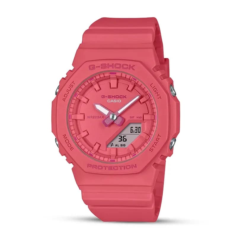 Casio G-Shock Bright Pink Ladies Watch | GMA-P2100-4A