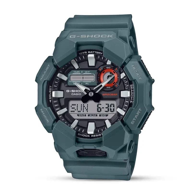 Casio G-Shock Dual-time 10 Years Battery Black Dial Men's Watch | GA-010-2A