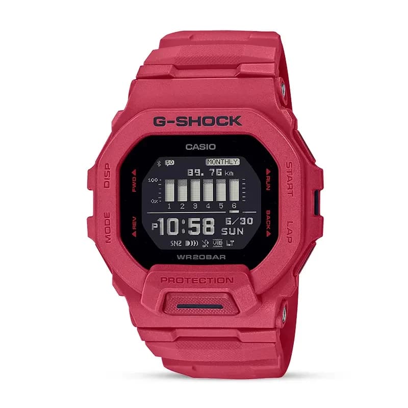 Casio G-Shock GBD-200RD-4 G-Squad Red Out Sports Edition Men's Watch
