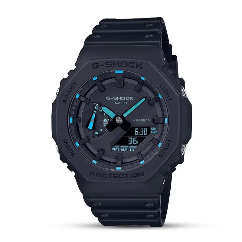 Casio G-Shock Carbon Core Guard Matte Black Men's Watch | GA-2100-1A2