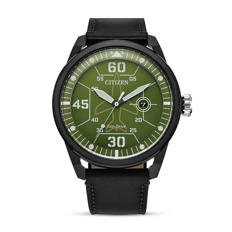 Citizen Avion Weekender Eco-Drive Green Dial Men's Watch | AW1735-03X
