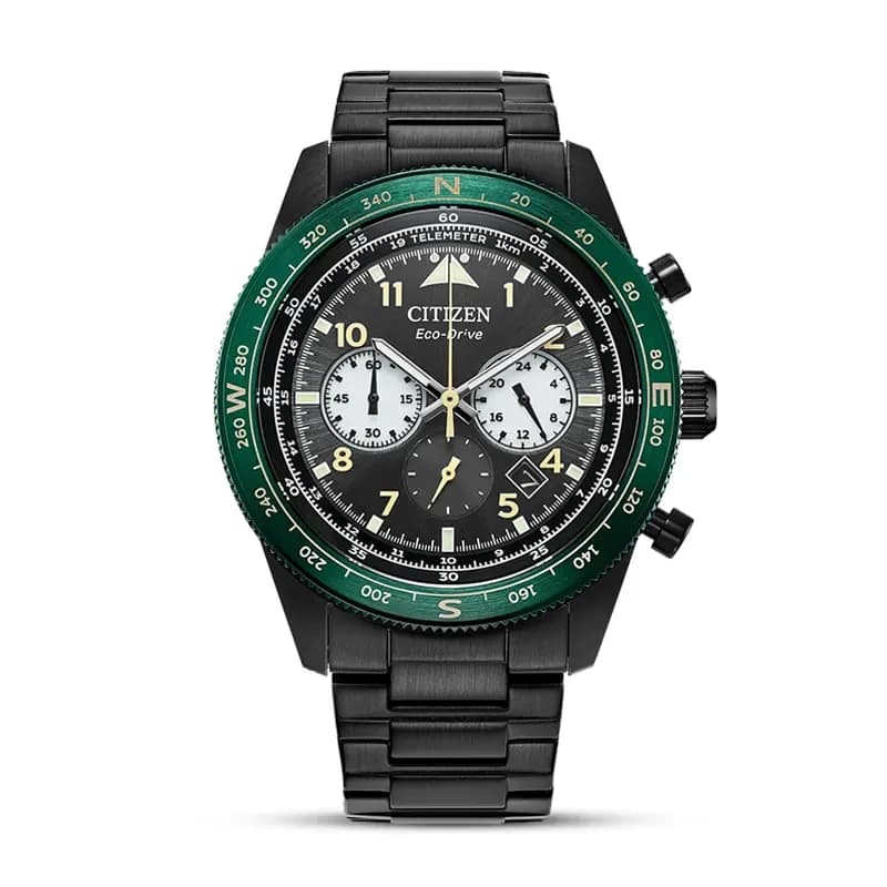 Citizen Eco-Drive Weekender Chronograph Black Dial Men's Watch | CA4555-81E