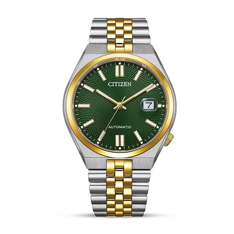Citizen Tsuyosa 60 Automatic Green Dial Two-tone Men’s Watch | NK0024-54X