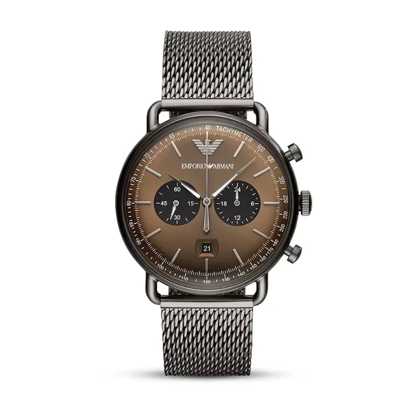Emporio Armani Aviator Chronograph Brown Dial Men's Watch | AR11141