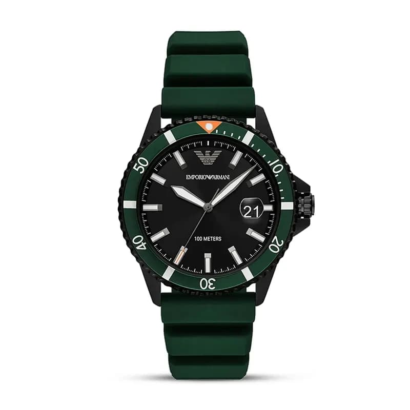Emporio Armani Sea Explorer Black Dial Men’s Watch | AR11464