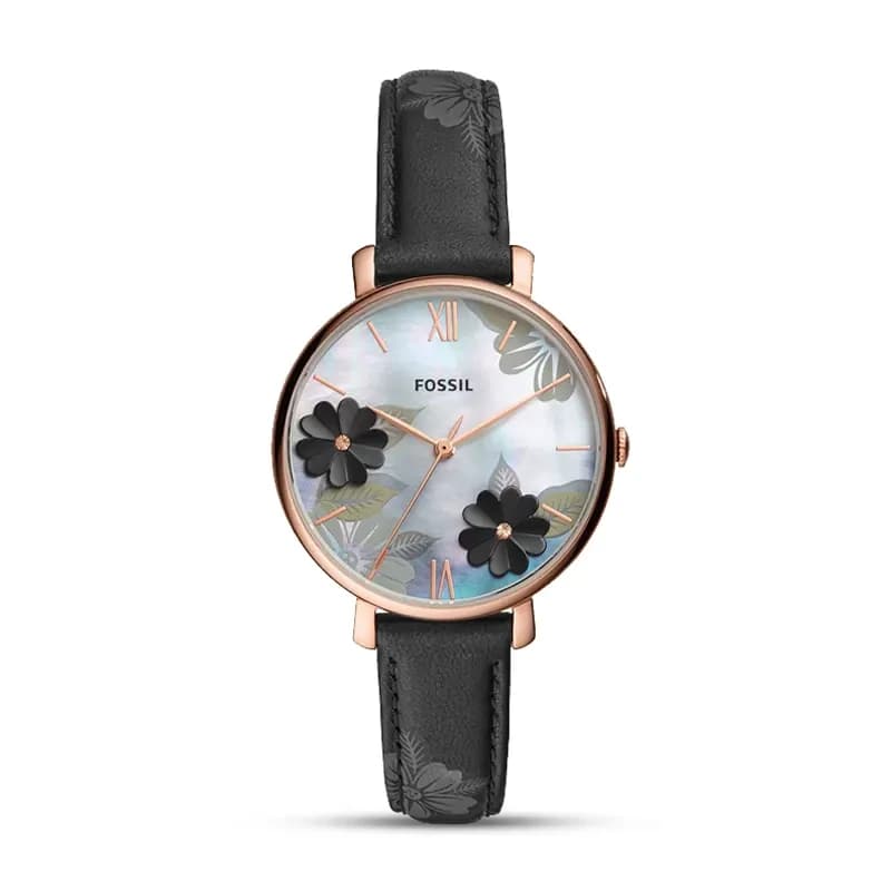 Fossil Jaqueline Floral Motif MOP Dial Ladies Watch | ES4535