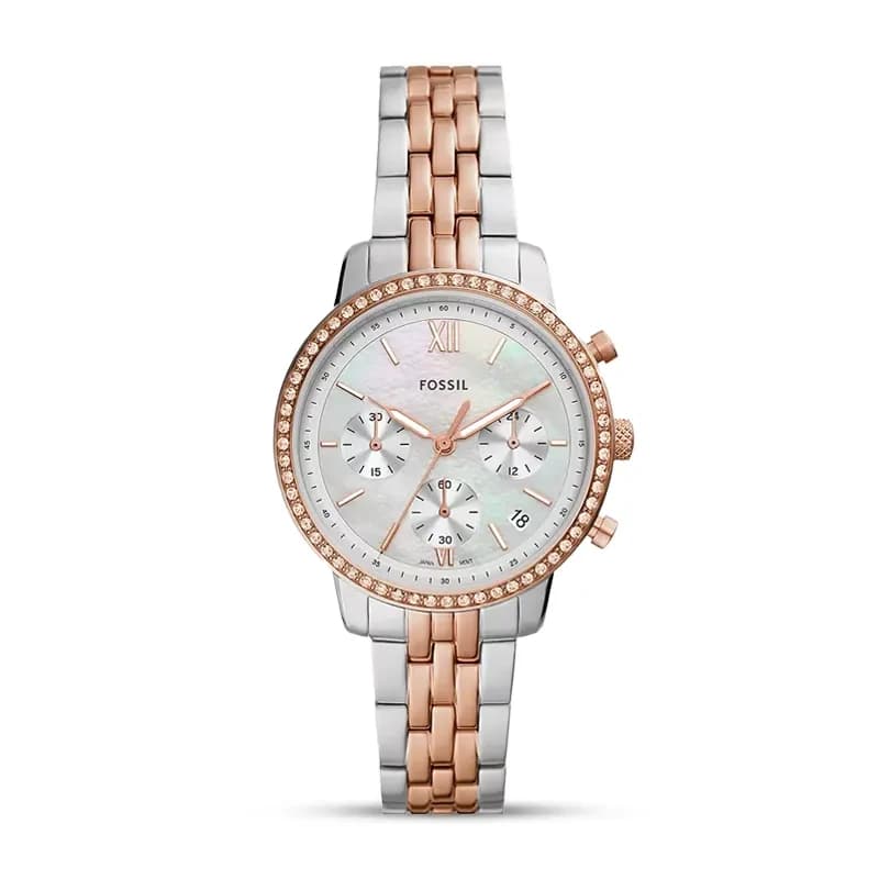 Fossil Neutra Chronograph Two-Tone Stainless Steel Ladies Watch | ES5279