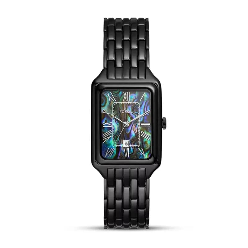 Fossil Raquel Abalone Shell Black Dial Ladies Watch | ES5340