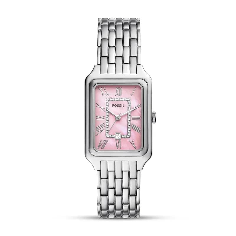 Fossil Raquel Mother-Of-Pearl Pink Dial Ladies Watch | ES5401