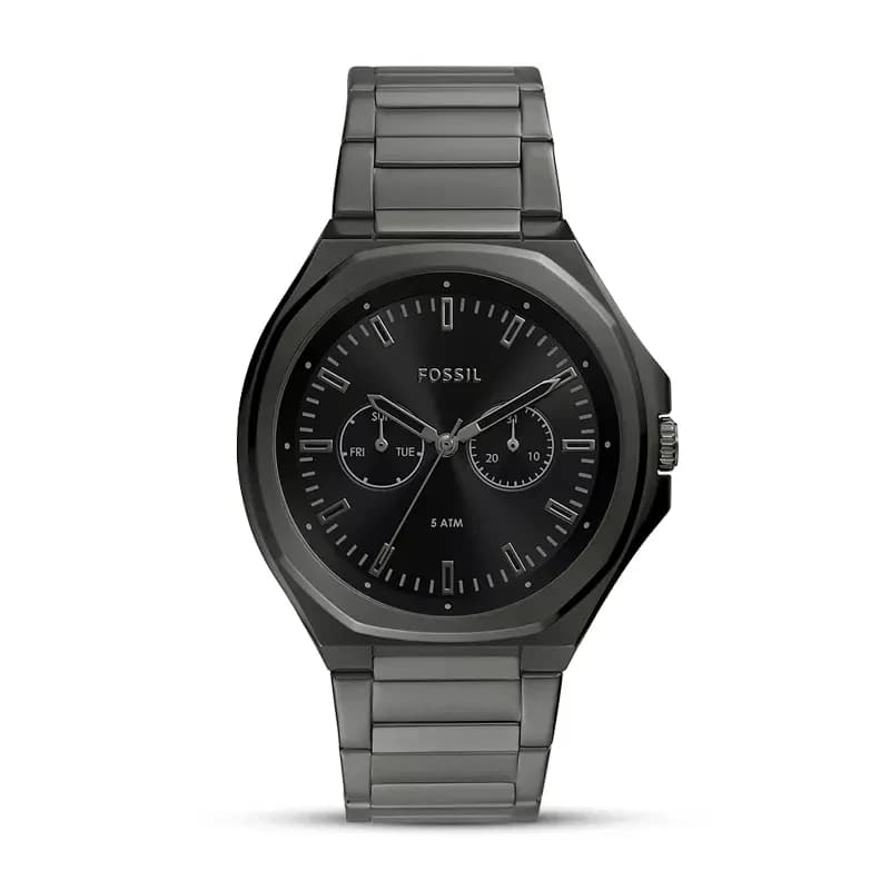 Fossil Evanston Multifunction Black Dial Men’s Watch | BQ2609