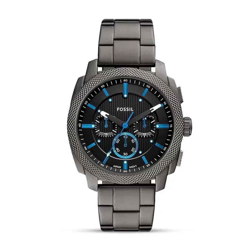 Fossil Machine Chronograph Smoke Stainless Steel Men's Watch | FS6098
