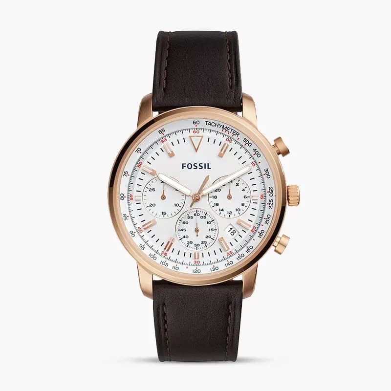 Fossil Goodwin Chronograph White Dial Men's Watch | FS5415