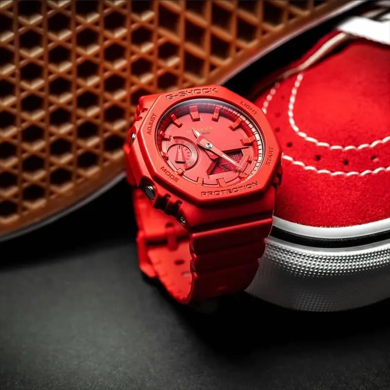 Casio G-Shock GA-2100-4A Carbon Core Guard Red Men's Watch secondary view