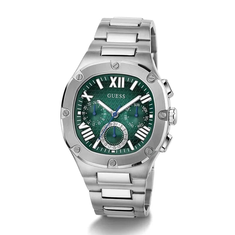 Guess Headline Multifunction Green Dial Men’s Watch | GW0572G6