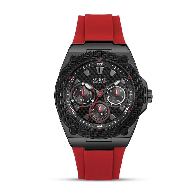 Guess Legacy Multi-function Black Dial Men’s Watch | W1049G6