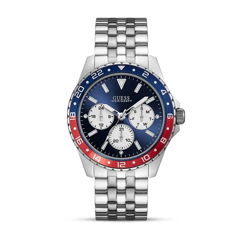 Guess Odyssey Pepsi Bezel Blue Dial Men's Watch | W1107G2