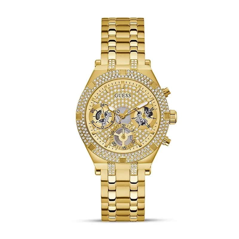 Guess Heiress Multifunction Champagne Dial Ladies Watch | GW0440L2