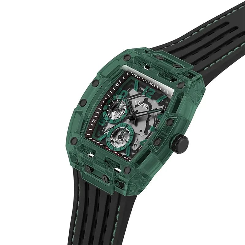 Guess Phoenix Multi-Function Skeleton Dial Men’s Watch | GW0499G7
