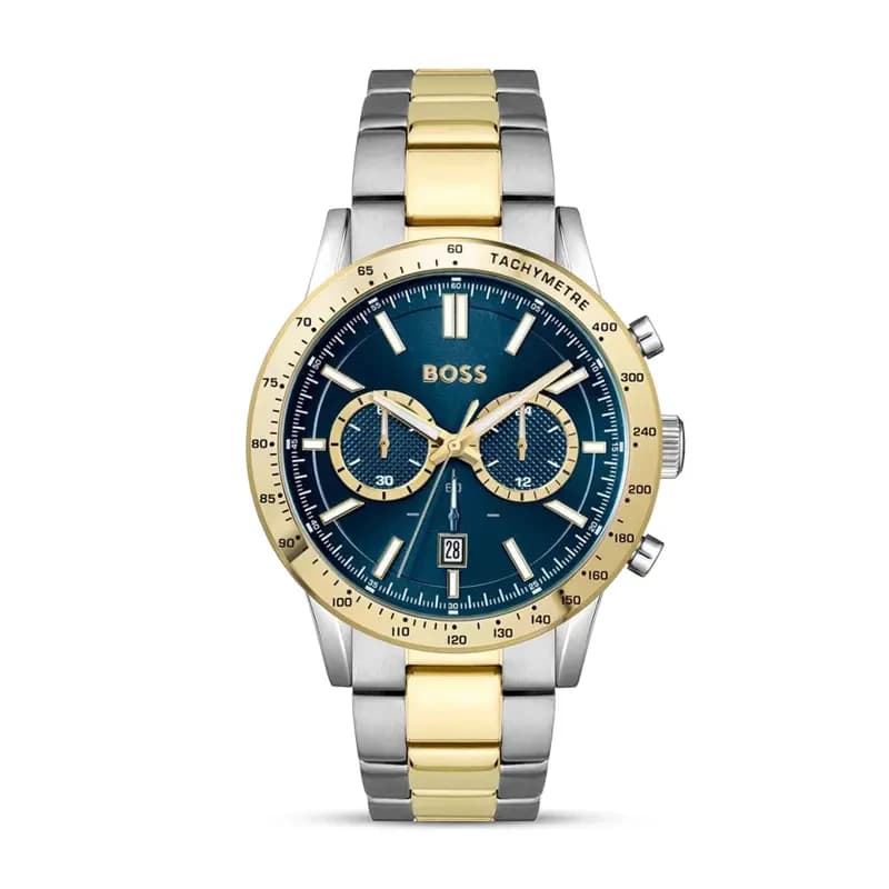 Hugo Boss Allure Chronograph Blue Dial Two-tone Men's Watch | 1514163