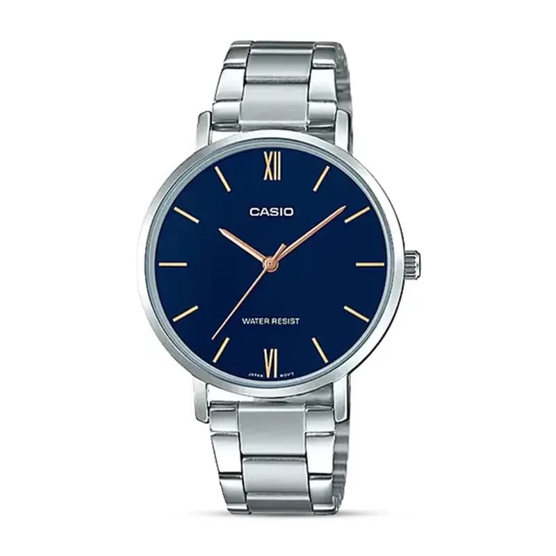 Casio Enticer LTP-VT01D-2B Blue Dial Ladies Watch
