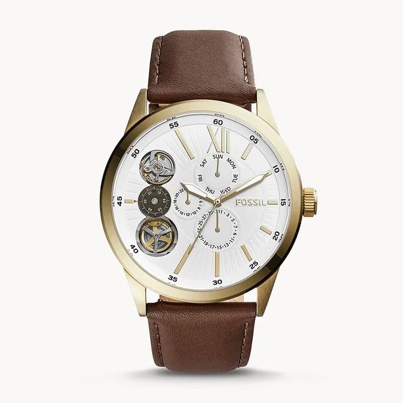 Fossil Flynn Multifunction White Dial Men's Watch | BQ2218