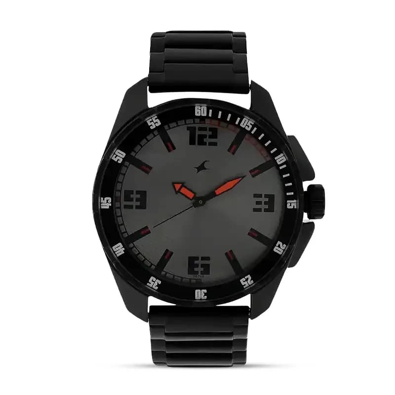 Fastrack Grey Dial Black Strap Men's Watch | 3084NM01