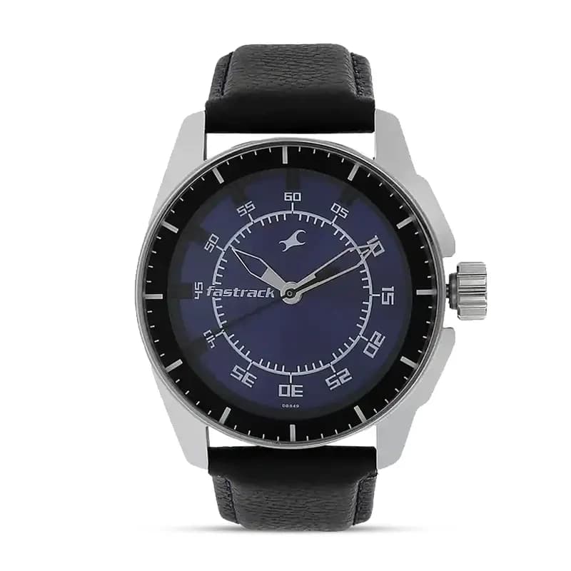 Fastrack Black Magic Purple Dial Men's Watch | 3089SL01