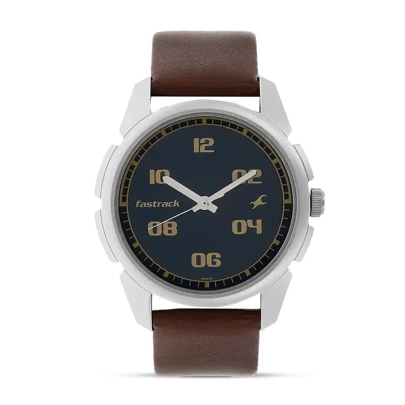 Fastrack Bare Basic Blue Dial Men's Watch | 3124SL02